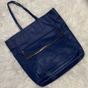 KELSI Dagger tote bag leather magnetic closure exterior zip pocket inside pocket